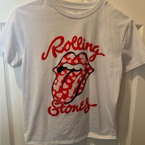 The Rolling Stones Kids Red and White Heart Graphic Tee